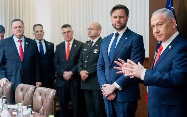 当着万斯面，内塔尼亚胡否认“以色列是美国附庸国”说法