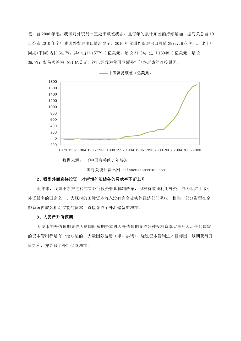 外汇储备现状(我国外汇储备现状与存在问题研究)